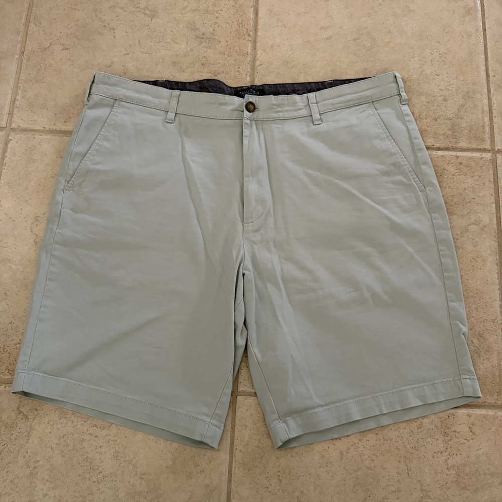 Nautica‎ Classic Flex Fit Shorts 42W Light Blue